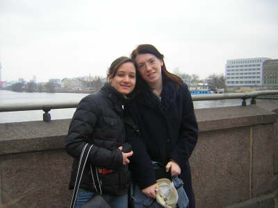 Alex und Franzi auf der Brcke